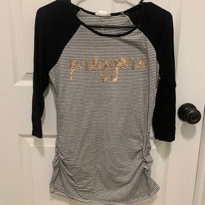 3/4 Sleeve Maternity Shirt